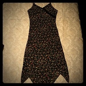 Fun flowery black dress